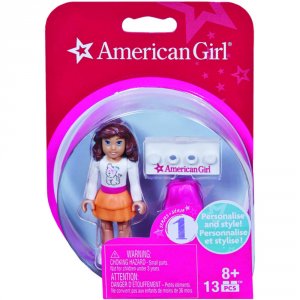 Mattel DRC71 (r)  American Girl(r) Mini Figure (puppy Top  Orange Skir