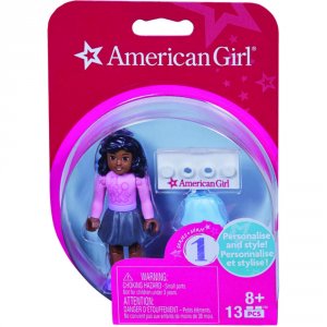 Mattel DRC72 (r)  American Girl(r) Mini Figure (pink Shirt  Gray Skirt