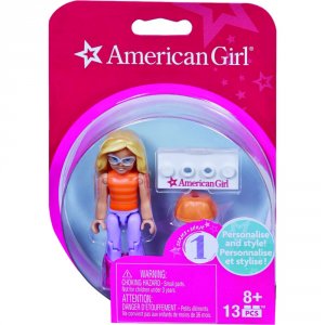 Mattel DRC73 (r)  American Girl(r) Mini Figure (striped Shirt  Purple 