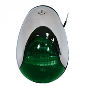 Attwood 3838G7 Attwood 2-mile Vertical Mount, Green Sidelight - 12v - 