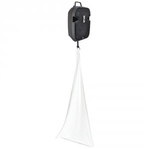 Pyle PSCRIM3W Pro(r)  3-sided Dj Speakerlight Stand Scrim (white)