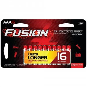 Rayovac 824-16LTFUSJ (r) 824-16ltfusj Fusion(tm) Long-lasting Alkaline