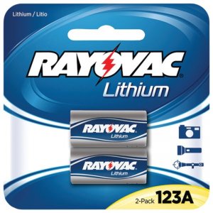 Rayovac RL123A-2A (r) Rl123a-2a 3-volt Lithium 123a Photo Batteries (2