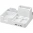 On ART79000 3-port Usb 2.0 Bay Area Desktop Organizer (white)