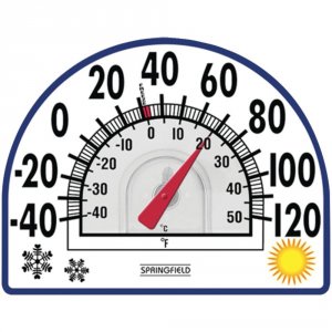 Springfield 91157 (r) Precision  4-season Window Cling Thermometer