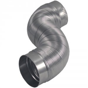 Deflecto AM42 (r)  Semi-rigid Flexible Aluminum Duct (4 Dia X 2ft)