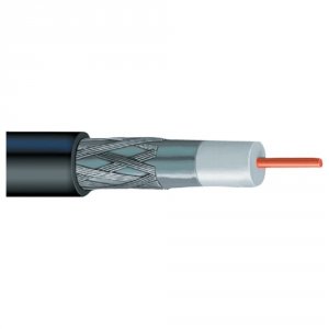 Vextra V621BB (r)  Rg6 Solid Copper Coaxial Cable, 1,000ft (black)