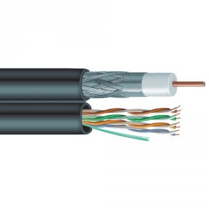 Vextra V6C5E (r)  Siamese Rg6 Coaxialcat-5e Cable, 1,000ft