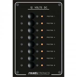 Paneltronics 9972208B Standard Panel - Dc 8 Position Circuit Breaker W