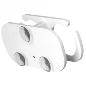 Taco P01-2001W Taco 2-drink Poly Cup Holder Wsuction Cup Mounts - Whit