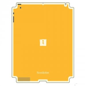 Semikolon 9930001 Removable Skin For Ipad 2 - Sun Yellow