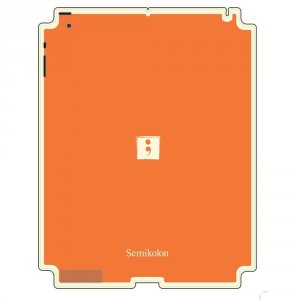 Semikolon 9930016 Removable Skin For Apple Ipad 2 - Orange