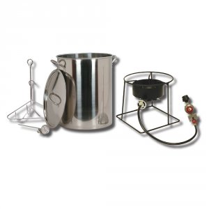 King SS1267 -30 Qt. Stainless Steel Turkey Fryer Pkg