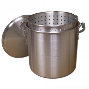 King KK60 -60 Qt. Aluminum Pot With Basket And Lid