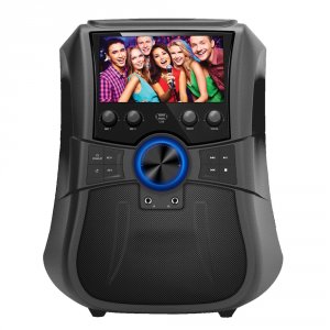 Supersonic SC-3077K Portable Bluetooth Karaoke System With 7 In. Lcd D