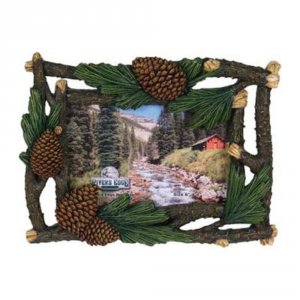 Rivers 466 4inx6in Pine Cone And Cedar Picture Frame