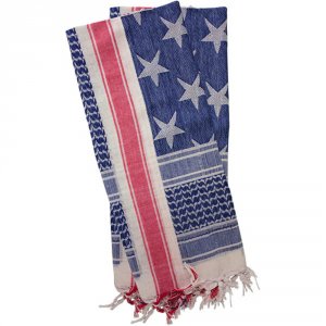 Red RR70-34 Shemagh Head Wrap Usa Stars And Stripes