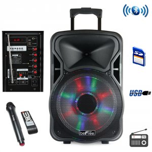 Befree BFS-4400-RB Sound 12 Inch Bluetooth Rechargeable Party Speaker 