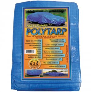 World V68 (r)  Reinforced Plastic Tarp (6ft X 8ft)