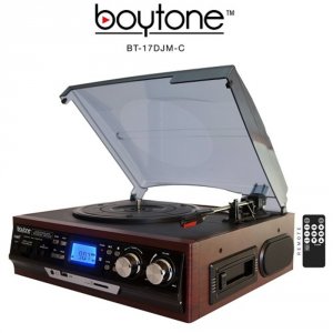 Boytone BT-17DJM-C Bt-17djm-c 3-speed Stereo Turntable, 2 Built In Spe