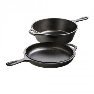 Lodge LCC3 Lodge 10 34in Cast Iron Combo Cooker Pre-seasoned 3.2 Qt