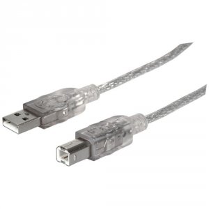 Manhattan 393836 (r)  A-male To B-male Usb 2.0 Cable (15ft)