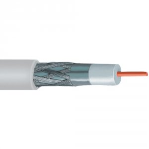 Vextra V621BW (r)  Rg6 Solid Copper Coaxial Cable, 1,000ft (white)