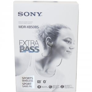 Sony MDR-XB50BS/B Mdr-xb50bsb Bluetooth Wireless Earphones With Mic An