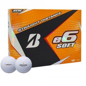 Bridgestone 6SWX6D 2017 E6 Soft Golf Balls - Dozen White