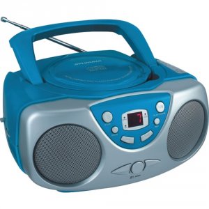 Sylvania SRCD243M BLUE (r) Srcd243m Blue Portable Cd Boom Box With Amf