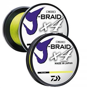 Daiwa JB4U8-300FY J-braid X4 300 Yard Spool 8lb Test - Fluorescent Yll