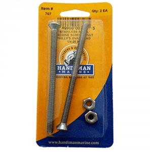 Handi-man 707 Handi-man Phillips Machine Oval Screw - 14-20 X 4