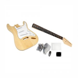 Pyle PGEKT18 S Unfinished Strat Electric Guitar Kit - You Build The Gu