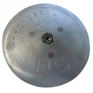 Tecnoseal R5AL Rudder Anode - Aluminum - 5 X 78