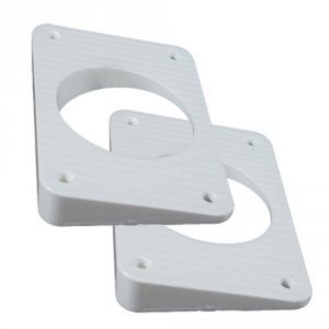 Taco WP-150WHA-1 Taco Wedge Plates Fgrand Slam Outriggers - White