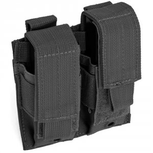 Red RR82-023BLK Double Pistol Mag Pouch Black