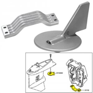 Tecnoseal 21101 Anode Kit Whardware - Yamaha 150-200hp - Zinc