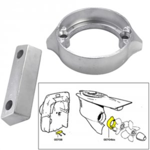 Tecnoseal 20706 Anode Kit Whardware - Volvo Duo-prop 290 - Zinc