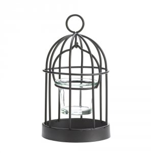 Gallery 10015368 Charming Iron Birdcage Candleholder