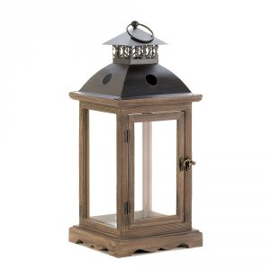 Gallery 10015420 Large Rustic Wood Lantern