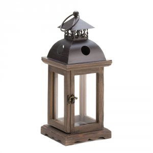 Gallery 10015421 Rustic Wood Lantern