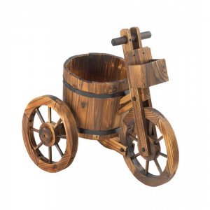 Summerfield 10015794 Charming Country Wooden Tricycle Planter For Your