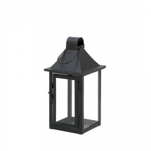 Gallery 10015821 Small Classic Black Iron Candle Lantern