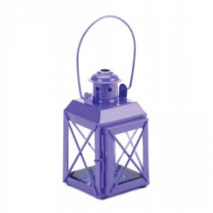 Gallery 10015849 Mini Crisscross Candle Lamp Purple