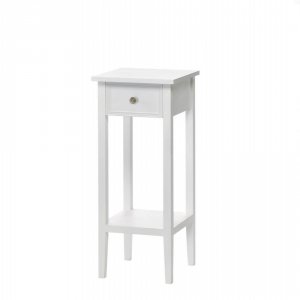 Accent 10015981 Classic White Side Table With Drawer