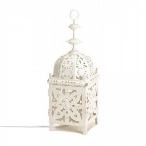 Gallery 10016097 White Medallion Table Lamp