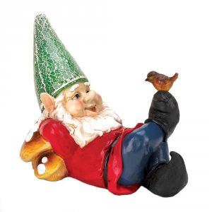 Summerfield 10016214 Lazy Gnome Solar Statue