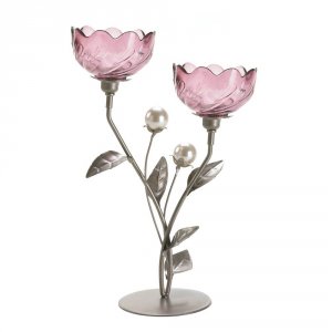 Gallery 10016364 Mulberry Blooms Candleholder