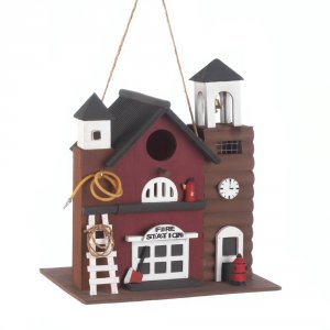 Songbird 10016851 Fire Station Birdhouse