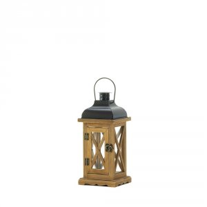 Gallery 10016903 Hayloft Small Wooden Candle Lantern